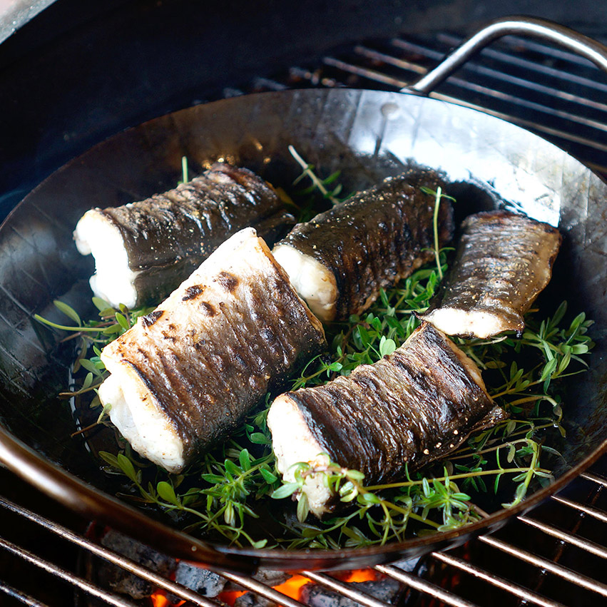 Gegrillter Aal
