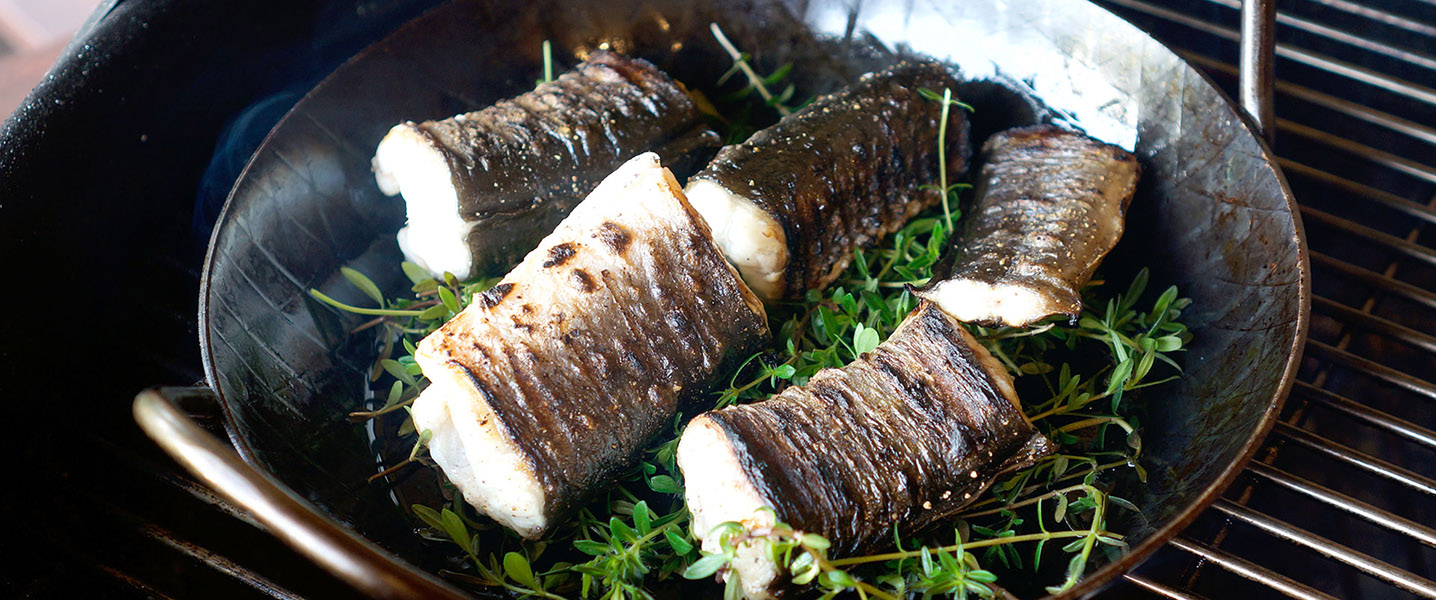 Gegrillter Aal