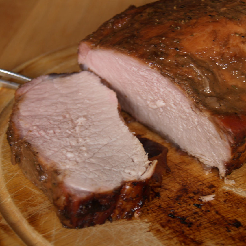 Duroc-Rücken an Balsamico