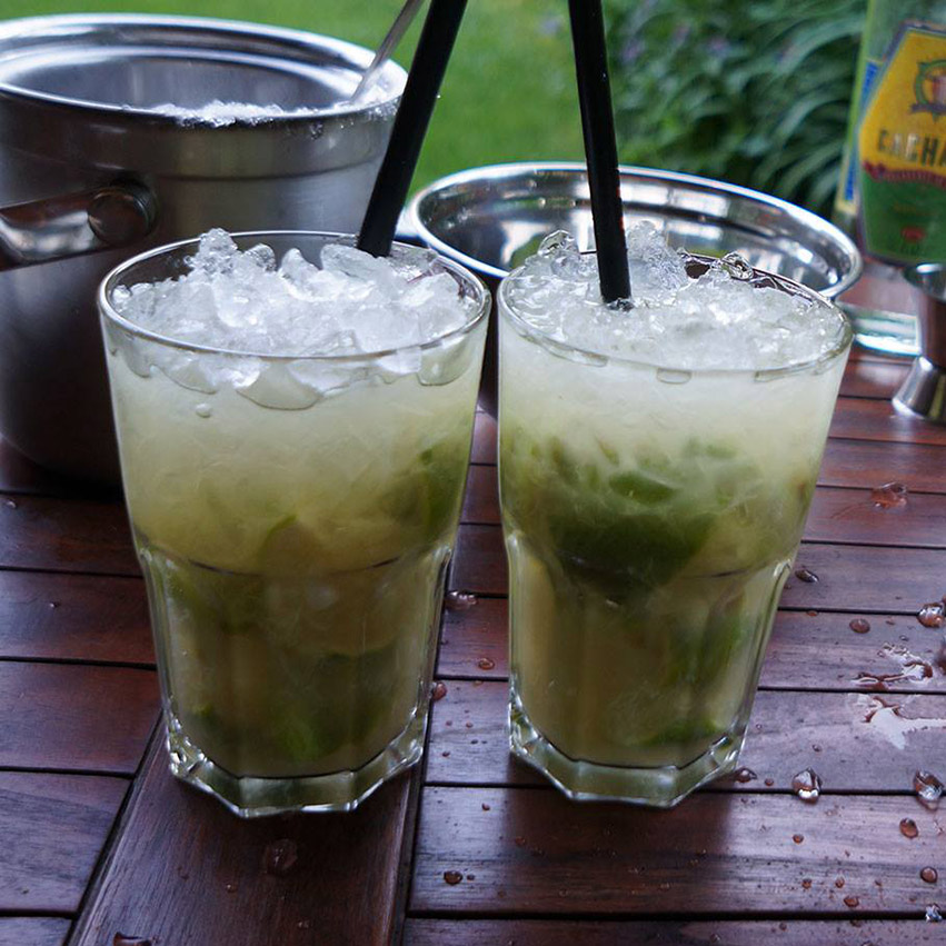 Entrecote mit Caipirinha ;-)