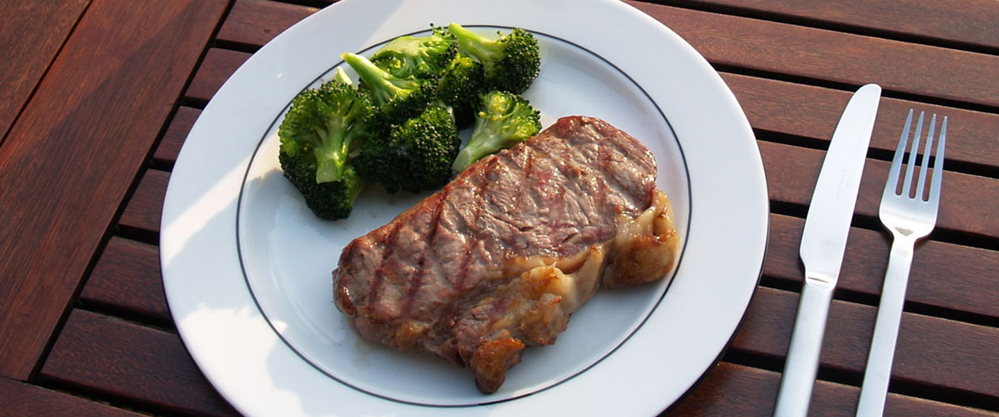 Rumpsteak mit Brokkoli